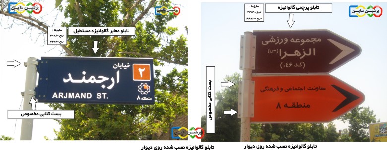 تابلو پرچمی و معابر